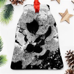 Black And White Snowballs Bell Ornament (two Sides)