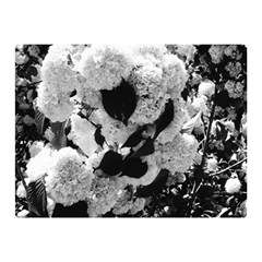 Black And White Snowballs Double Sided Flano Blanket (mini)  by okhismakingart