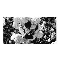 Black And White Snowballs Satin Wrap by okhismakingart