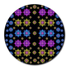 Wishing Up On The Most Beautiful Star Round Mousepads by pepitasart