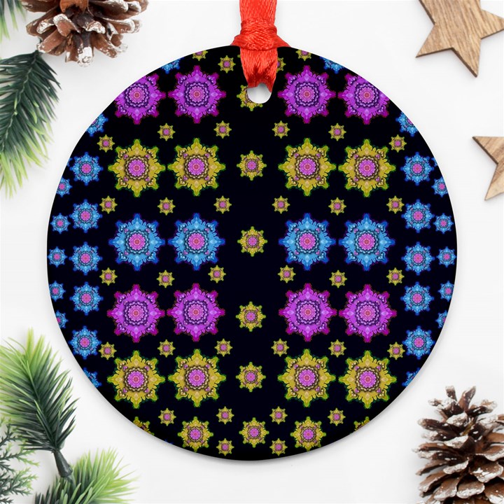 Wishing Up On The Most Beautiful Star Round Ornament (Two Sides)