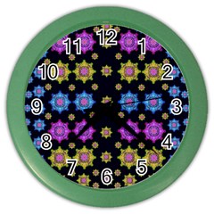 Wishing Up On The Most Beautiful Star Color Wall Clock by pepitasart