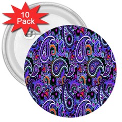 Paisley 2 3  Buttons (10 Pack) 