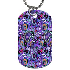 Paisley 2 Dog Tag (two Sides)