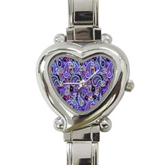 Paisley 2 Heart Italian Charm Watch by impacteesstreetwearfive