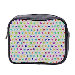 Social Disease - Polka Dot Design Mini Toiletries Bag (two Sides) by WensdaiAmbrose