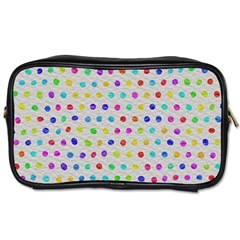 Social Disease - Polka Dot Design Toiletries Bag (two Sides) by WensdaiAmbrose