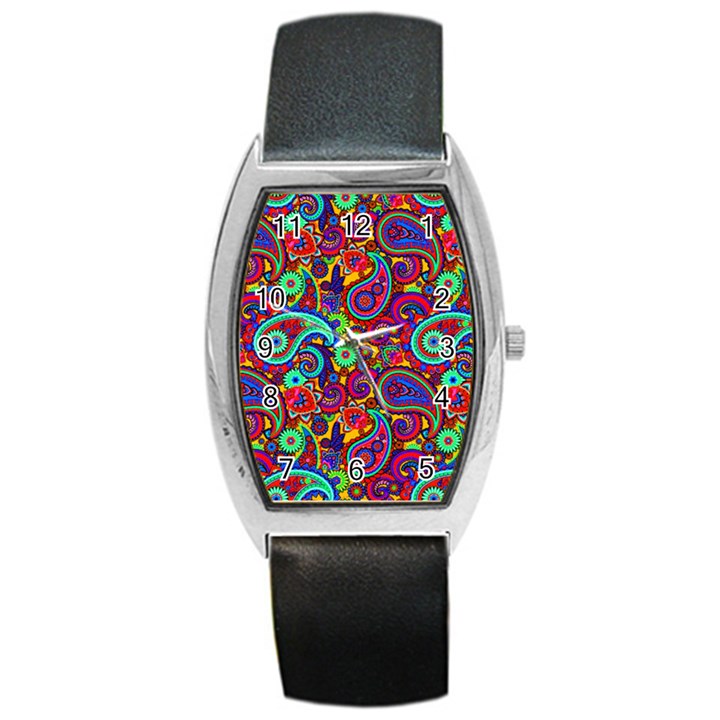 Paisley 3 Barrel Style Metal Watch