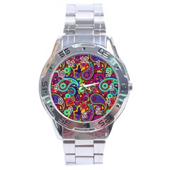 Paisley 3 Stainless Steel Analogue Watch by impacteesstreetwearfive