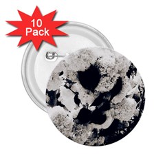 High Contrast Black And White Snowballs 2 25  Buttons (10 Pack)  by okhismakingart