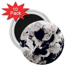 High Contrast Black And White Snowballs 2 25  Magnets (10 Pack)  by okhismakingart