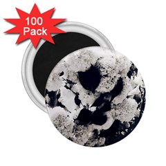 High Contrast Black And White Snowballs 2 25  Magnets (100 Pack)  by okhismakingart