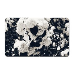 High Contrast Black And White Snowballs Magnet (rectangular) by okhismakingart