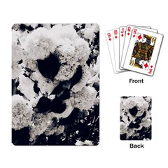 High Contrast Black And White Snowballs Playing Cards Single Design (rectangle)