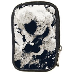 High Contrast Black And White Snowballs Compact Camera Leather Case by okhismakingart