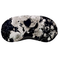 High Contrast Black And White Snowballs Sleeping Mask by okhismakingart