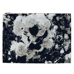 High Contrast Black And White Snowballs Cosmetic Bag (xxl) by okhismakingart