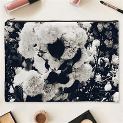 High Contrast Black And White Snowballs Cosmetic Bag (xxxl) by okhismakingart