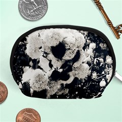 High Contrast Black And White Snowballs Accessory Pouch (medium) by okhismakingart