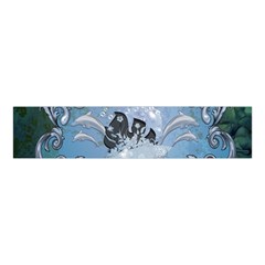 Surfboard With Dolphin Velvet Scrunchie by FantasyWorld7