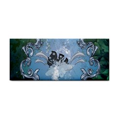 Surfboard With Dolphin Hand Towel by FantasyWorld7