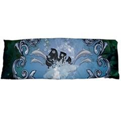 Surfboard With Dolphin Body Pillow Case (dakimakura) by FantasyWorld7