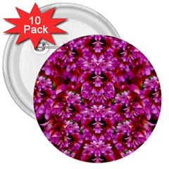 Flowers And Bloom In Sweet And Nice Decorative Style 3  Buttons (10 Pack)  by pepitasart