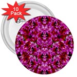 Flowers And Bloom In Sweet And Nice Decorative Style 3  Buttons (10 pack)  Front