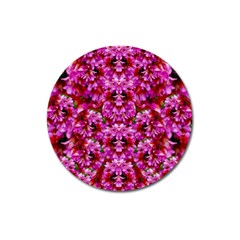 Flowers And Bloom In Sweet And Nice Decorative Style Magnet 3  (round) by pepitasart