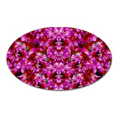 Flowers And Bloom In Sweet And Nice Decorative Style Oval Magnet by pepitasart