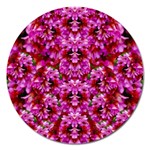 Flowers And Bloom In Sweet And Nice Decorative Style Magnet 5  (Round) Front