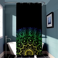 Raising Mandala Shower Curtain 36  x 72  (Stall) 