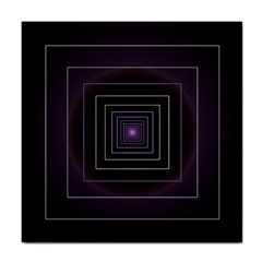 Fractal Square Modern Purple Tile Coasters by Pakrebo