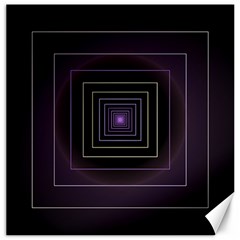 Fractal Square Modern Purple Canvas 16  X 16  by Pakrebo