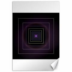 Fractal Square Modern Purple Canvas 20  X 30  by Pakrebo