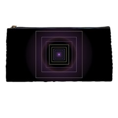 Fractal Square Modern Purple Pencil Cases by Pakrebo