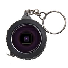 Fractal Square Modern Purple Measuring Tape by Pakrebo