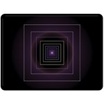 Fractal Square Modern Purple Double Sided Fleece Blanket (Large)  80 x60  Blanket Front