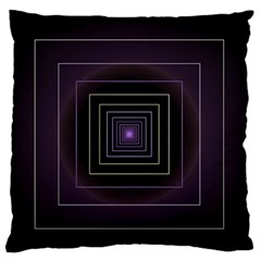 Fractal Square Modern Purple Standard Flano Cushion Case (one Side) by Pakrebo