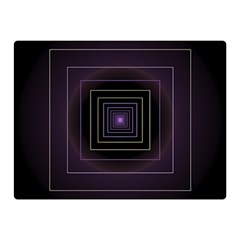 Fractal Square Modern Purple Double Sided Flano Blanket (mini)  by Pakrebo