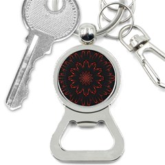 Fractal Glowing Abstract Digital Bottle Opener Key Chain by Pakrebo