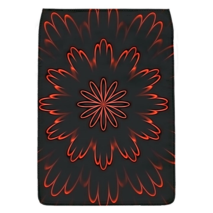 Fractal Glowing Abstract Digital Removable Flap Cover (S)