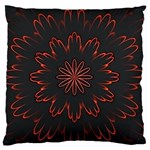 Fractal Glowing Abstract Digital Standard Flano Cushion Case (Two Sides) Front