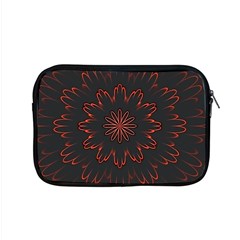 Fractal Glowing Abstract Digital Apple Macbook Pro 15  Zipper Case by Pakrebo