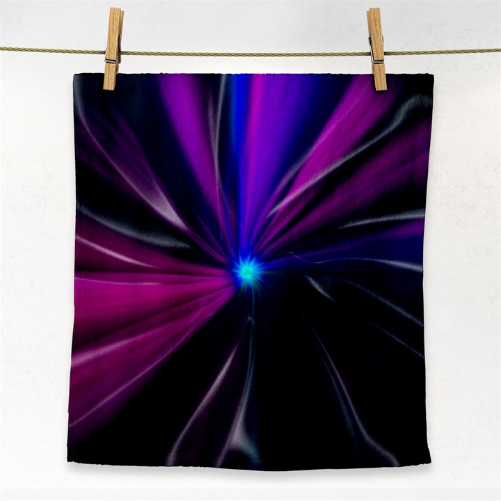 Abstract Background Lightning Face Towel