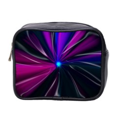 Abstract Background Lightning Mini Toiletries Bag (two Sides) by Pakrebo