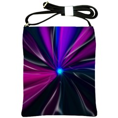 Abstract Background Lightning Shoulder Sling Bag by Pakrebo