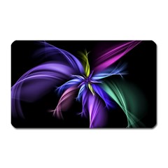 Fractal Floral Pattern Petals Magnet (rectangular) by Pakrebo