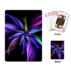 Fractal Floral Pattern Petals Playing Cards Single Design (rectangle) by Pakrebo