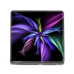 Fractal Floral Pattern Petals Memory Card Reader (square 5 Slot) by Pakrebo